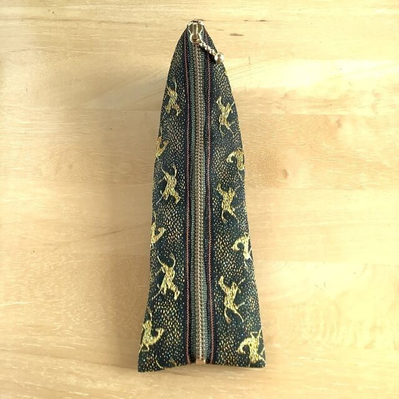 畳縁　筆盒　馬模式　金馬　日式 第3張的照片