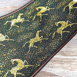 畳縁　筆盒　馬模式　金馬　日式 第5張的照片