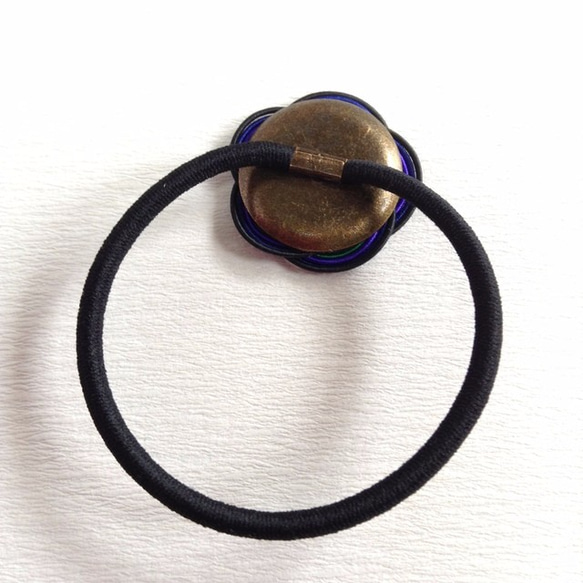 水引“Mizuhiki”製作　Black Watch　黑色手錶　花藝設計　髮飾　日式 第2張的照片