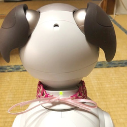 aibo Mizuhiki 領子【梅桃】髮箍粉色春 第7張的照片