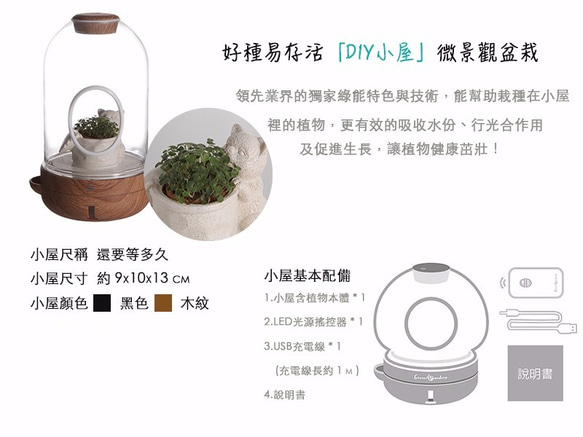 綠盎然 DIY小屋 植栽燈 還要等多久 療癒盆栽 水耕 香蜂草 第4張的照片