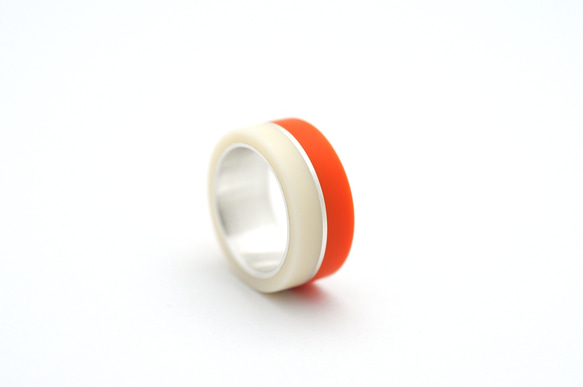 Re:mind Ring /橙色及象牙戒指尺寸12.5號 第5張的照片