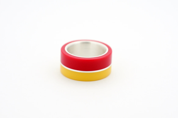 Re:mind Ring /顏色紅色和黃色的戒指尺寸9.5號 第5張的照片