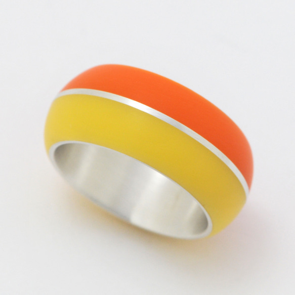 Base Rumu Ring #11 / Color Yellow &amp; Orange Birth room Resin 第3張的照片