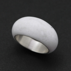 Queston 戒指 #16 Questone 戒指 / 顏色・白色樹脂銀 第4張的照片