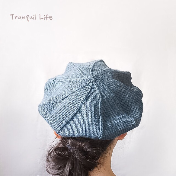 \\免費送貨至3/3 / /蓬鬆棉質復古貝雷帽灰色針織帽 第3張的照片