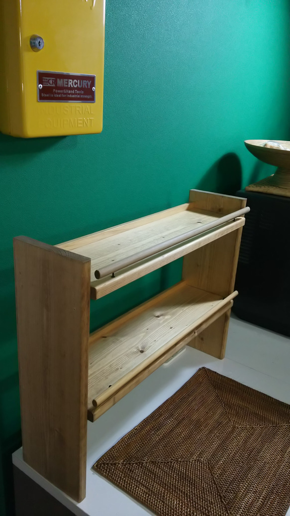 木製 スパイスラック キッチンラック 4枚目の画像