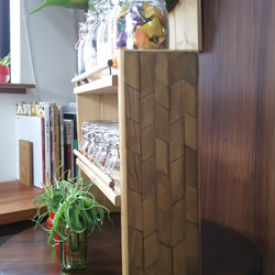 木製 スパイスラック キッチンラック 3枚目の画像