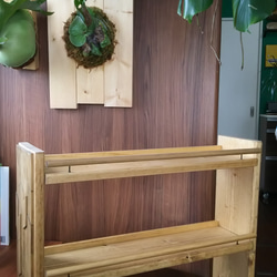 木製 スパイスラック キッチンラック 5枚目の画像