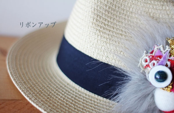 <再販＞lion hat つば広２色 3枚目の画像