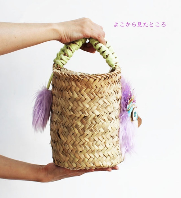 一点のみ・lion kago bag/gray 6枚目の画像