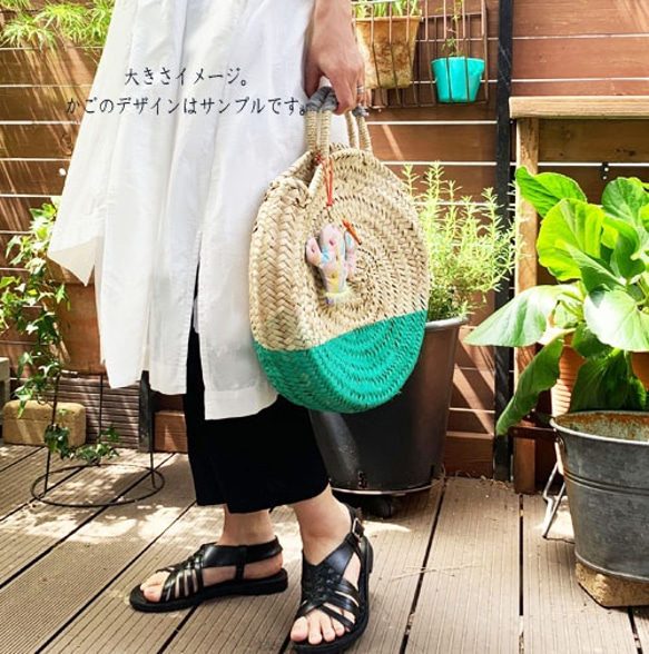<New!>Paint round bag/red01 5枚目の画像