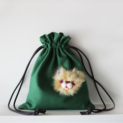 <メディア掲載>wool bag・green 1枚目の画像