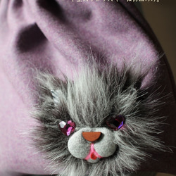 <最終>wool bag・purple 3枚目の画像
