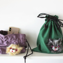 <最終>wool bag・purple 6枚目の画像