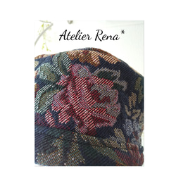 ゴブラン織りのクラシカルなベレー帽 2枚目の画像