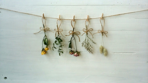 ナチュラルドライフラワーガーランド ドライフラワー はなゆき