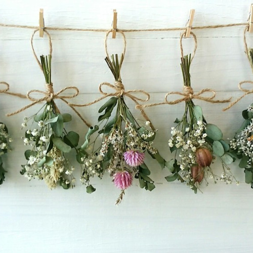 アンティーク⭐ドライフラワーガーランド ドライフラワー はなゆき  