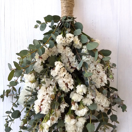 ユーカリとスターチスのスワッグ ドライフラワー はなゆき 通販