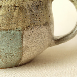 大き目　マグカップ　　パープル×グリーン　陶器　　350ｃｃ 7枚目の画像