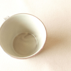 陶器マグカップ　ピンク×水玉 6枚目の画像