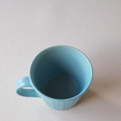 200ｃｃ　ブルー双葉　マグカップ 4枚目の画像