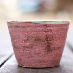 【在庫限り　再販不可】フリーカップ　ピンク　陶器　カップ　小鉢 1枚目の画像