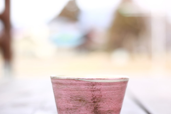 【在庫限り　再販不可】フリーカップ　ピンク　陶器　カップ　小鉢 4枚目の画像