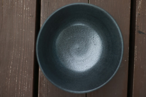 お茶碗　黒　イエロードット　陶器　黄色　水玉 5枚目の画像
