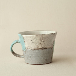 【マグカップ　200】　ブルー×グリーン　200ｃｃ　陶器 2枚目の画像
