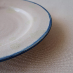 【ピンク　お皿 】 　陶器　　21ｃｍ 2枚目の画像