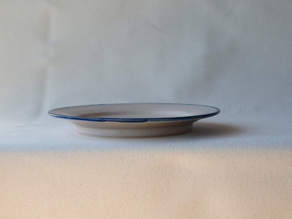 【ピンク　お皿 】 　陶器　　21ｃｍ 3枚目の画像