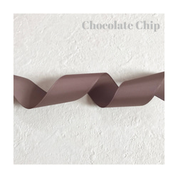 グログランリボン chocolate chip 38mm×8m 1枚目の画像