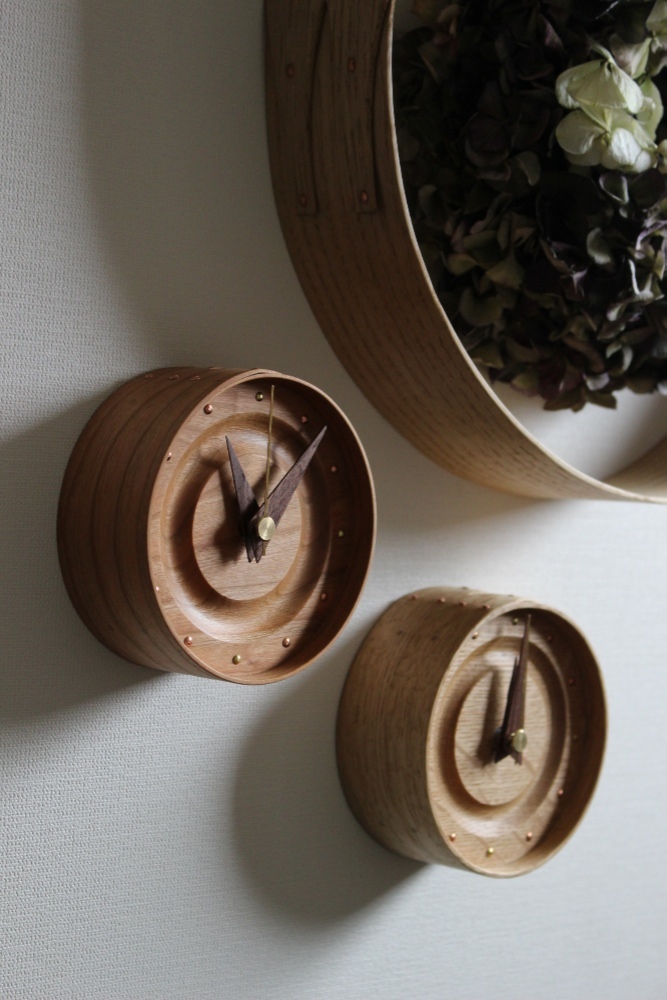 シェーカースタイルの置き時計（チェリー）