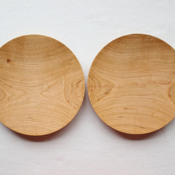 山桜のお皿 ２枚セット：φ２１０：パン皿 2枚目の画像