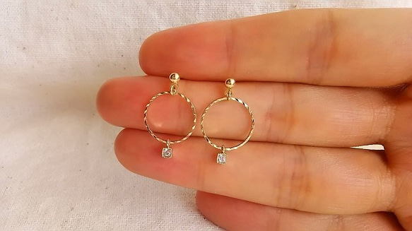 simple ring ピアス 2枚目の画像