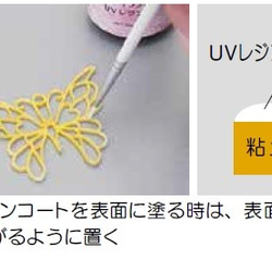 (ka17) クレイジュエリー 筆 短軸平筆 4号 専用のり レジン 塗布用 ふで フデ 1本 絵画 手芸 用品 道具 3枚目の画像