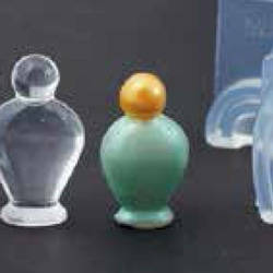(ka126) シリコンモールド　クレイジュエリー　香水瓶　エレガンス　パフューム　立体型　レジン　粘土 1枚目の画像