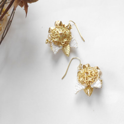 ピアス【vintage flower】〈088〉 3枚目の画像