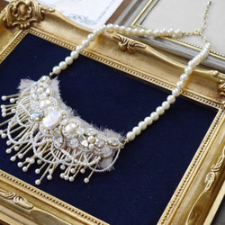 necklace〈099〉vintage lace1920 4枚目の画像