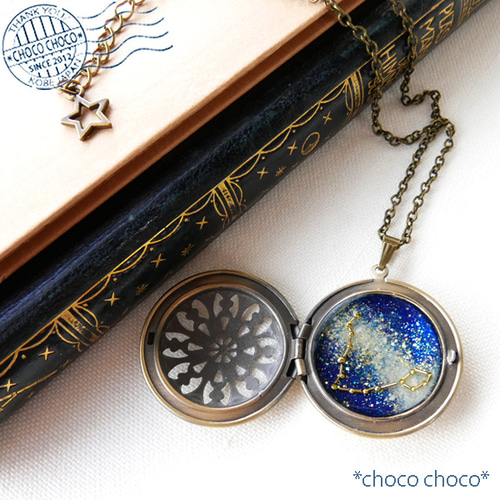 12星座】手の中の宇宙ネックレス ネックレス・ペンダント *choco