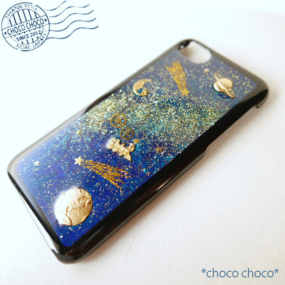 【sale】星空のiPhone7/8ケース*宇宙旅行 4枚目の画像