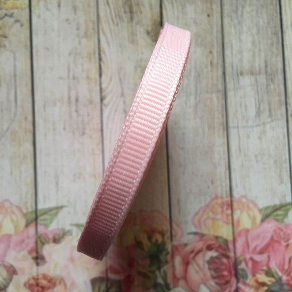 6mmグログランリボン☆ライトピンク☆1巻10m リボン・テープ malapa  