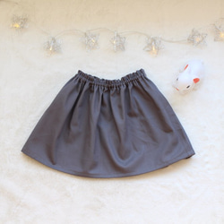 シンプルカラーギャザースカート 80㎝〜130㎝ 5枚目の画像