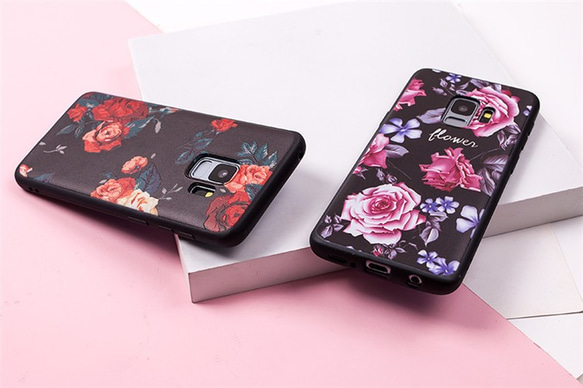 バラ 薔薇 花柄 iphone/Galaxy s9/s9plus/S8/S8plus/S7/S7edge/note8 7枚目の画像
