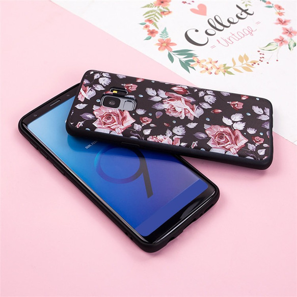 バラ 薔薇 花柄 iphone/Galaxy s9/s9plus/S8/S8plus/S7/S7edge/note8 9枚目の画像