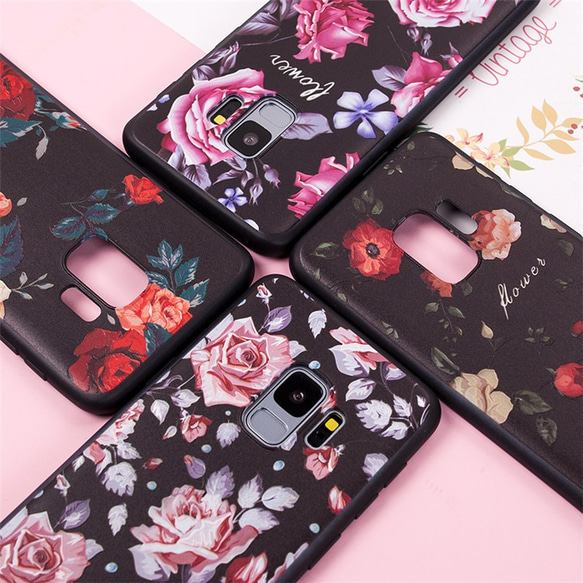 バラ 薔薇 花柄 iphone/Galaxy s9/s9plus/S8/S8plus/S7/S7edge/note8 10枚目の画像