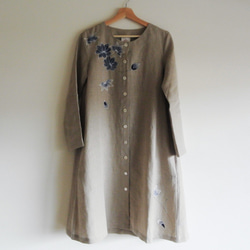 亞麻外套連衣裙Sarasa / Lotus 第7張的照片