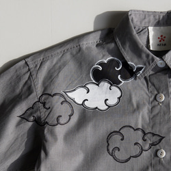 格紋襯衫灰色&lt;雲&gt; 第6張的照片