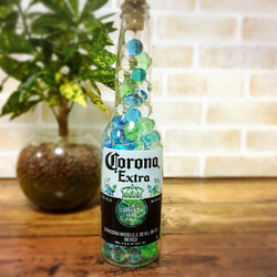 LEDボトルライト コロナビール 照明 インテリア ブルー×グリーン